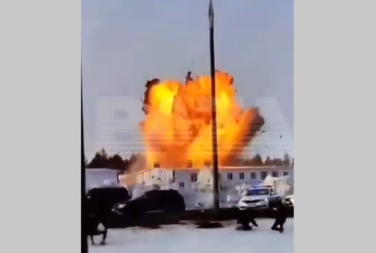 Момент прилета в Татарстане. Скриншот видео